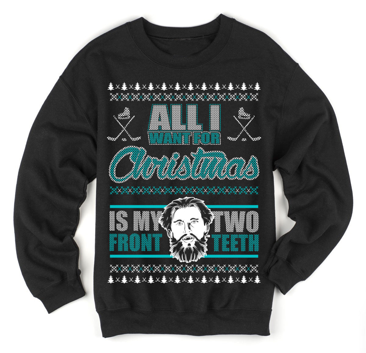 Missing Front Teeth Ugly Christmas Sweater