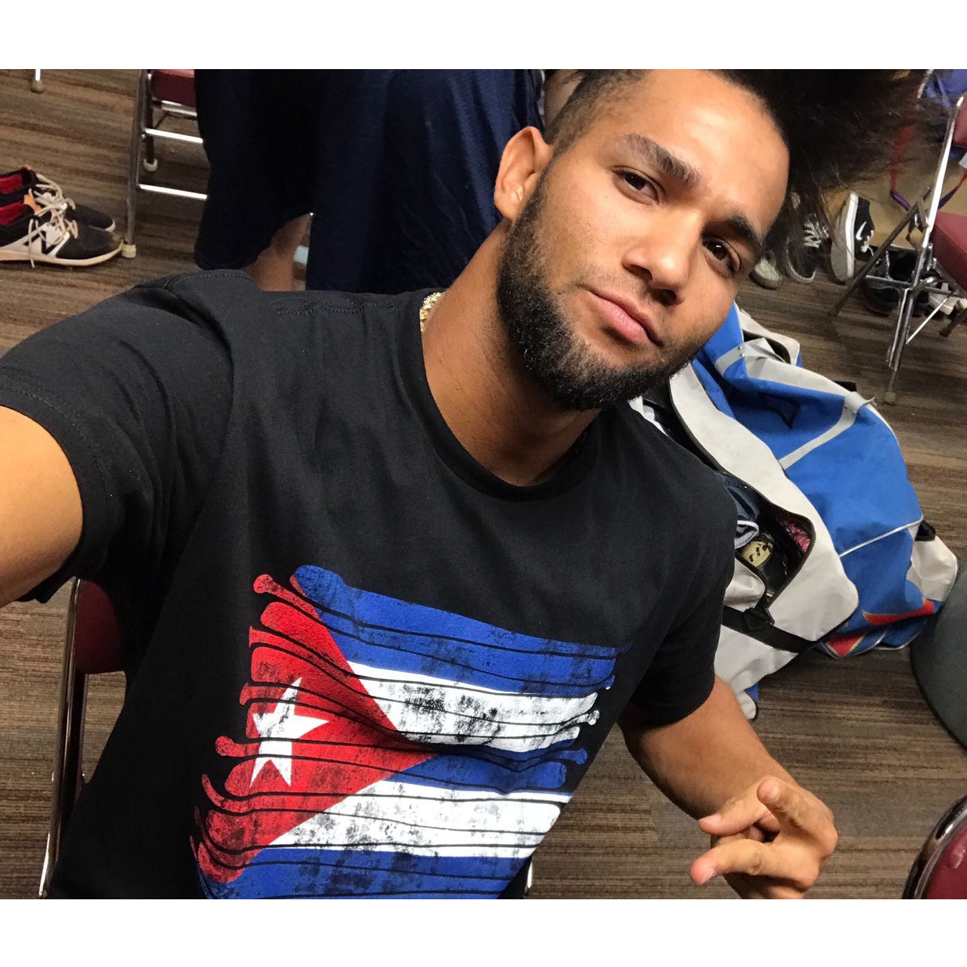 Cuba Baseball Pastime Flag T-Shirt