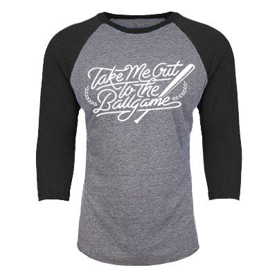 Take Me Out To The Ballgame 3/4th Baseball Shirt