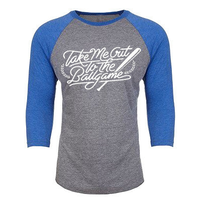 Take Me Out To The Ballgame 3/4th Baseball Shirt