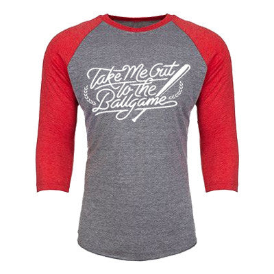 Take Me Out To The Ballgame 3/4th Baseball Shirt