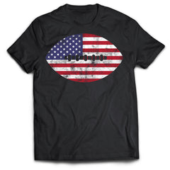 American Flag Football T-Shirt