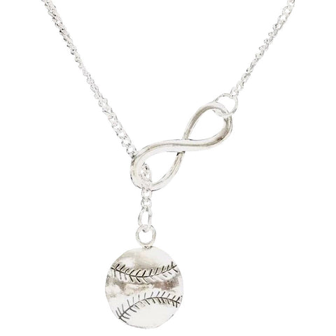 Baseball Infinity Necklace