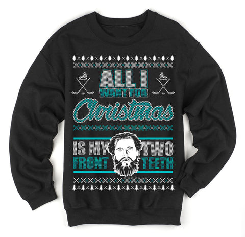 Missing Front Teeth Ugly Christmas Sweater