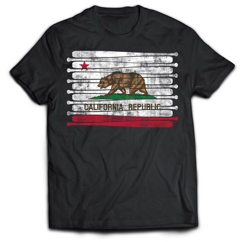 California Baseball Flag T-Shirt