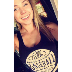 Talk Baseball To Me Tank Top
