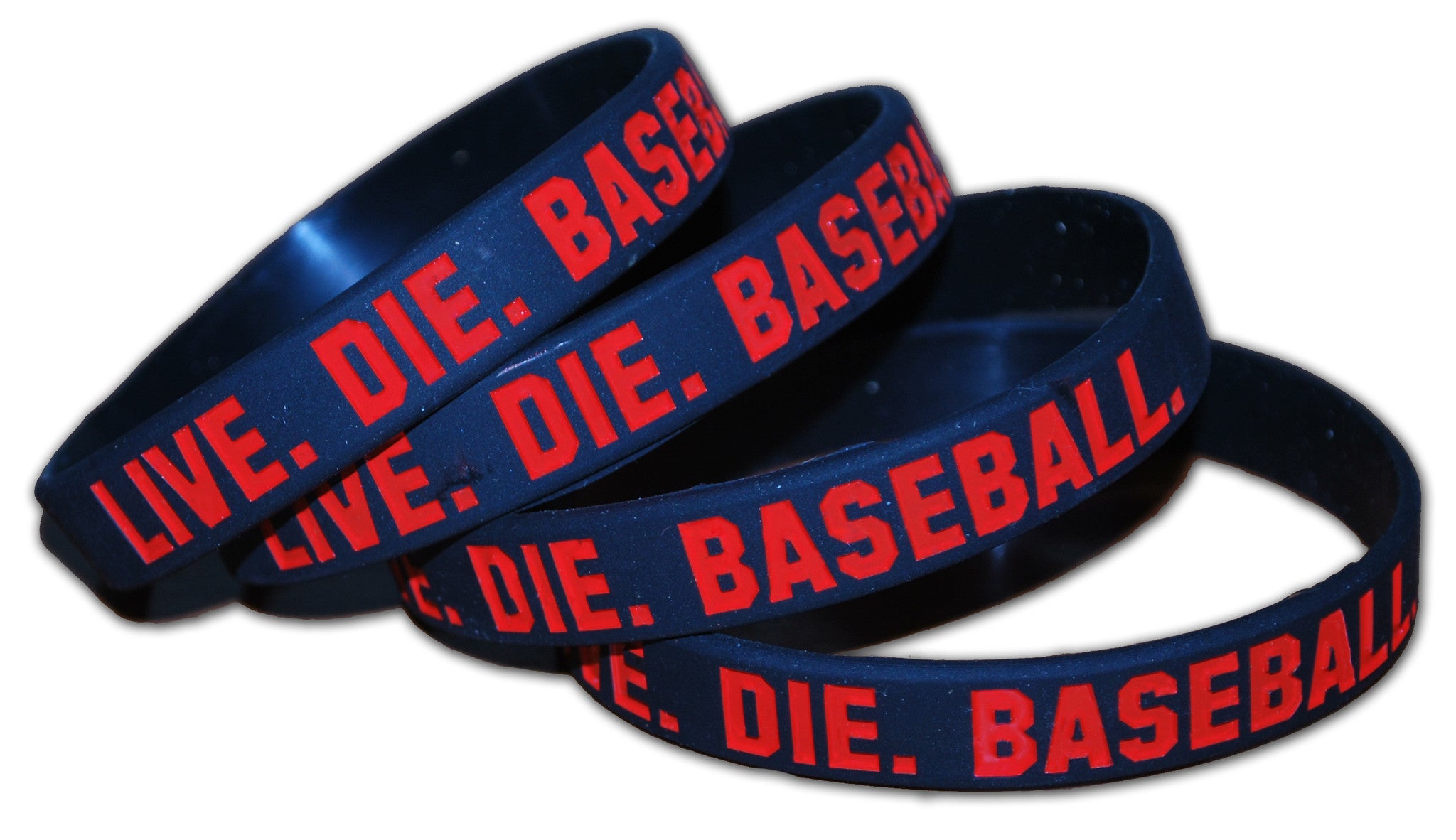 Live. Die. Baseball. Wristband – Sports Swag