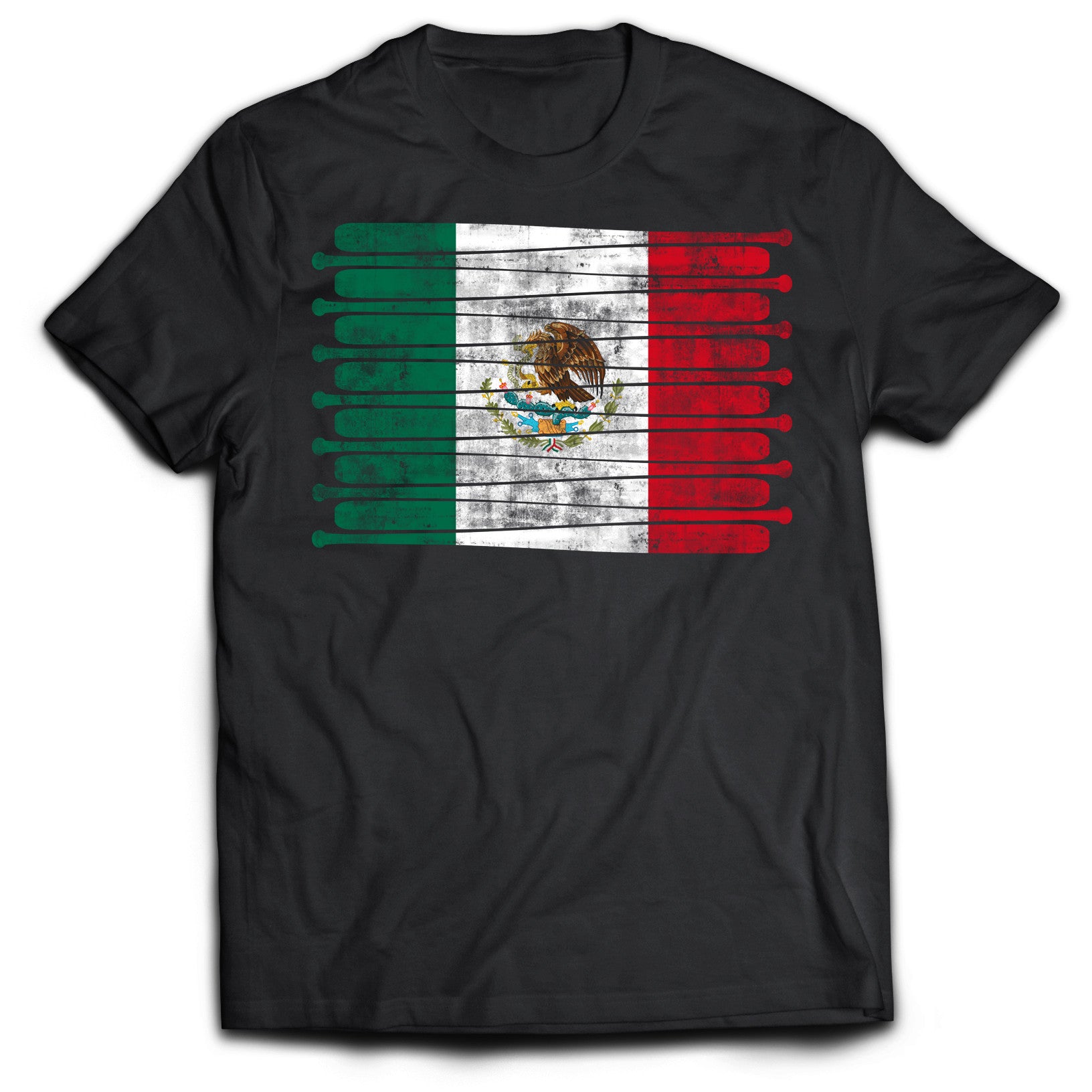 Mexico Baseball Flag T-Shirt