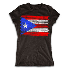 Puerto Rico Baseball Flag Shirt